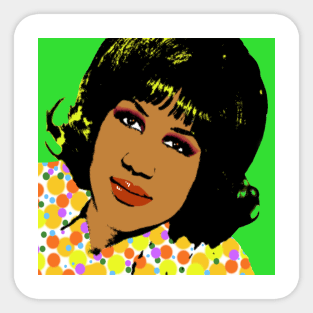 Aretha Franklin POP #1 Sticker